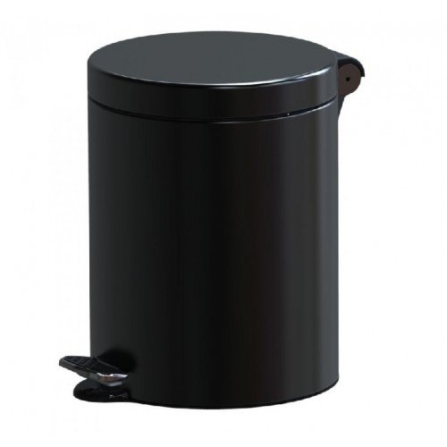 Cos menajer cu pedala Metal 12 Litri Negru