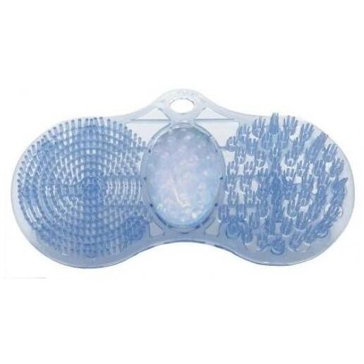 Covoras Pentru Curatarea Picioarelor De Baie Ventuza Albastru