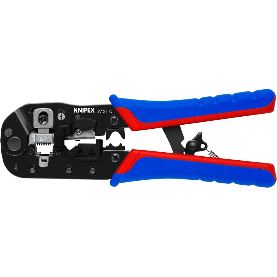 crimping pliers 97 51 13 for Western plugs (blue/red, for RJ-45 plugs)