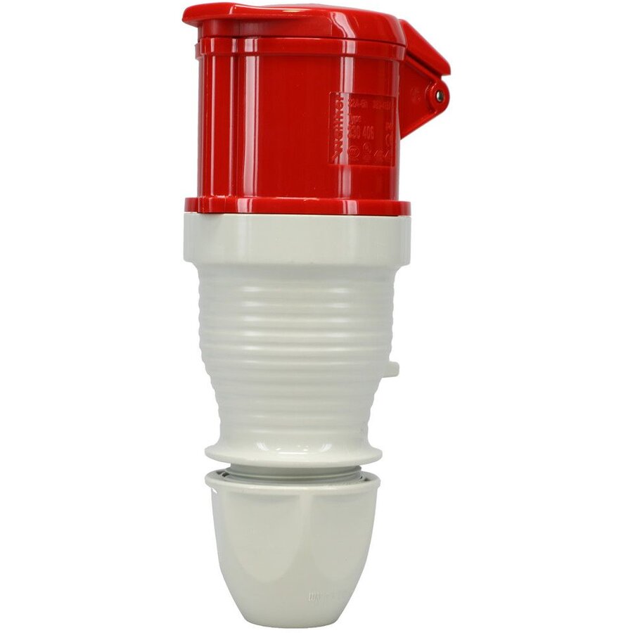 Cupla 32A 5P 400V IP44 Alb-Rosu