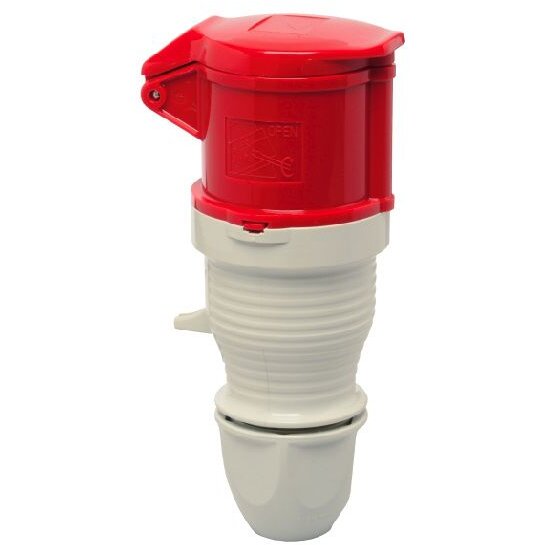 Cupla IP44 16A 5P 400V Alb-Rosu