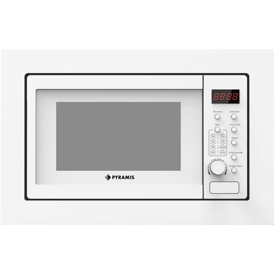 Cuptor Microunde Incorporabil 30WHITE 30UG LCD Digital 1450W 28L 8 Functii Inox   Alb