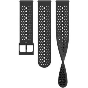 Curea ceas 22 ATH Silicon Black S+M