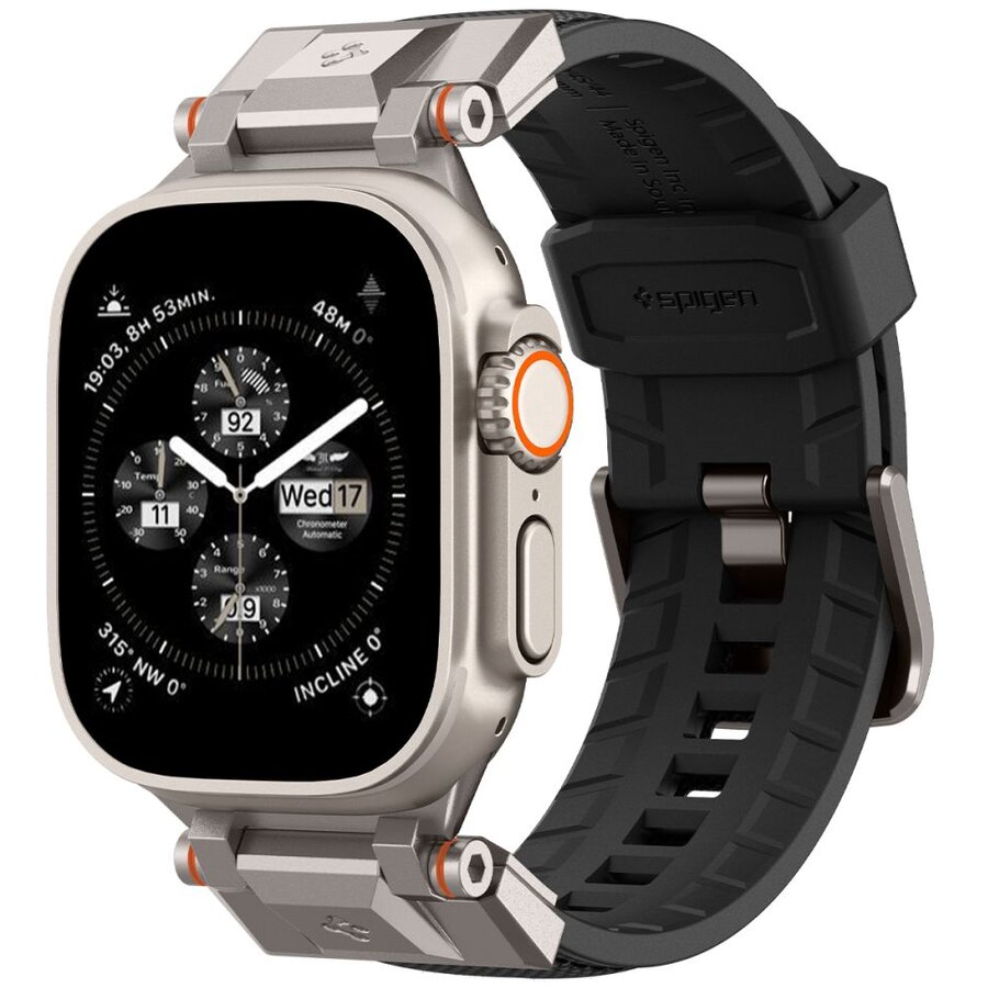 Curea Smartwatch compatibila cu Apple Watch 4/5/6/7/8/SE/Ultra 42/44/45/49mm Black