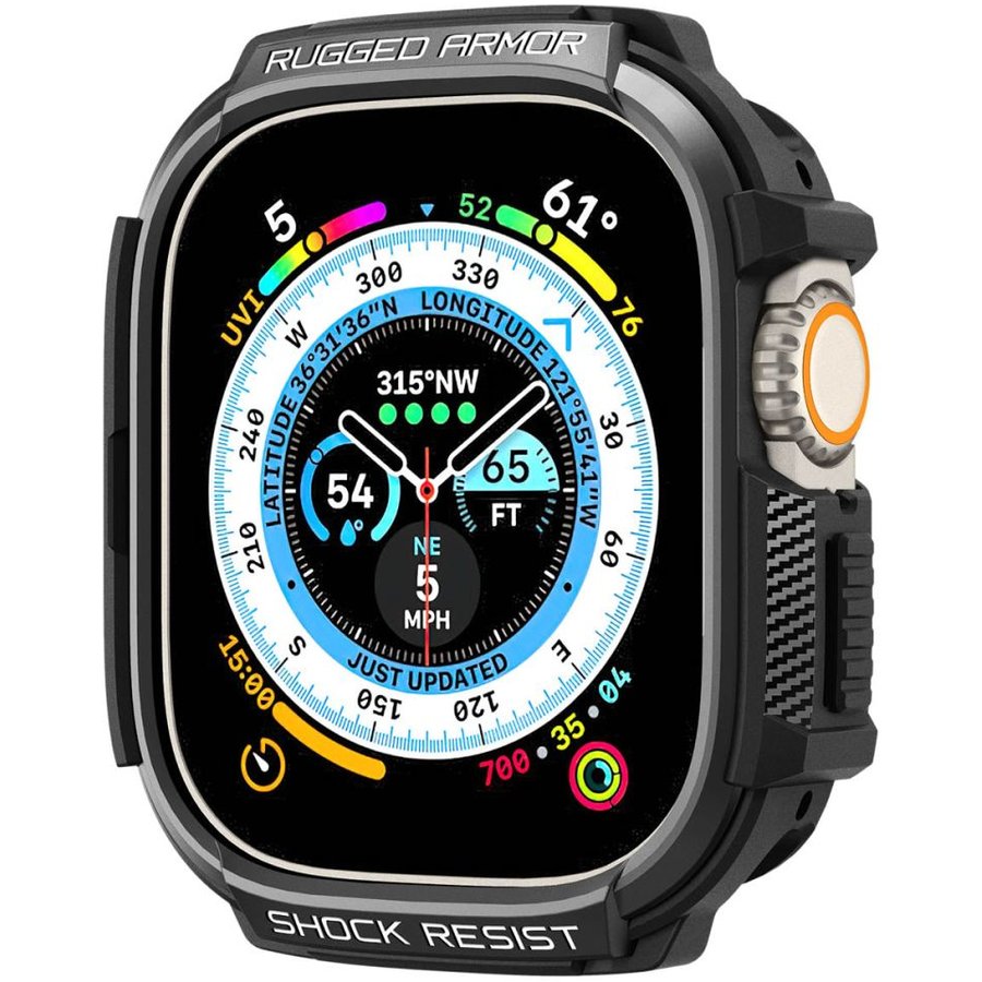 Curea Smartwatch compatibila cu Apple Watch Ultra 49mm Matte Black