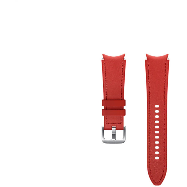 Curea smartwatch Hybrid Leather Band 20mm M/L Red