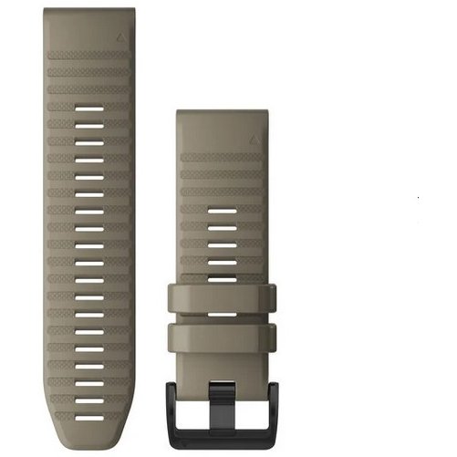 Curea smartwatch QuickFit 26mm Silicon Dark Sandstone pentru Garmin Fenix 6X