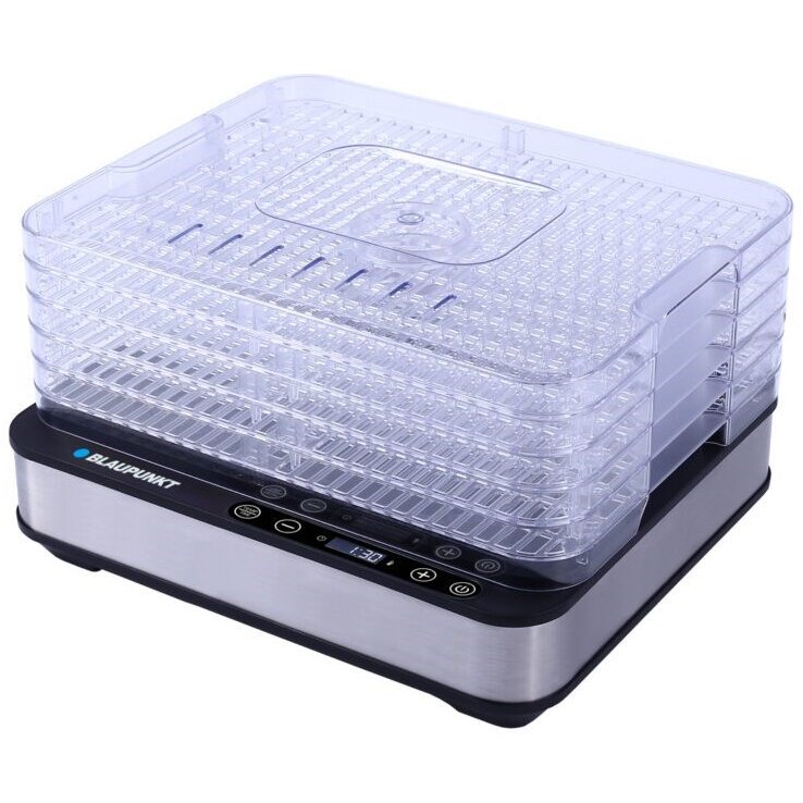 Deshidrator 420W Temperatura Max 70 Grade Celsius 5 Grile 220-240V Negru/Alb Translucid