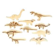 Dinozauri Din Lemn 10 Piese Natur