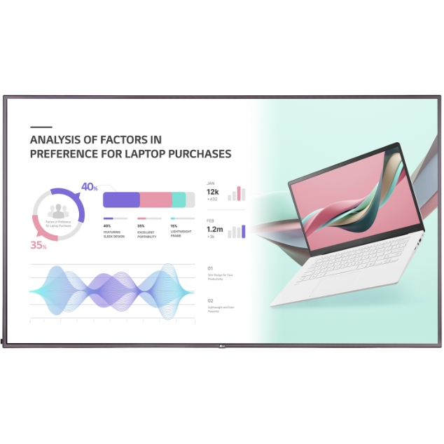 Display 75UH5J-M 75inch  4K  Negru