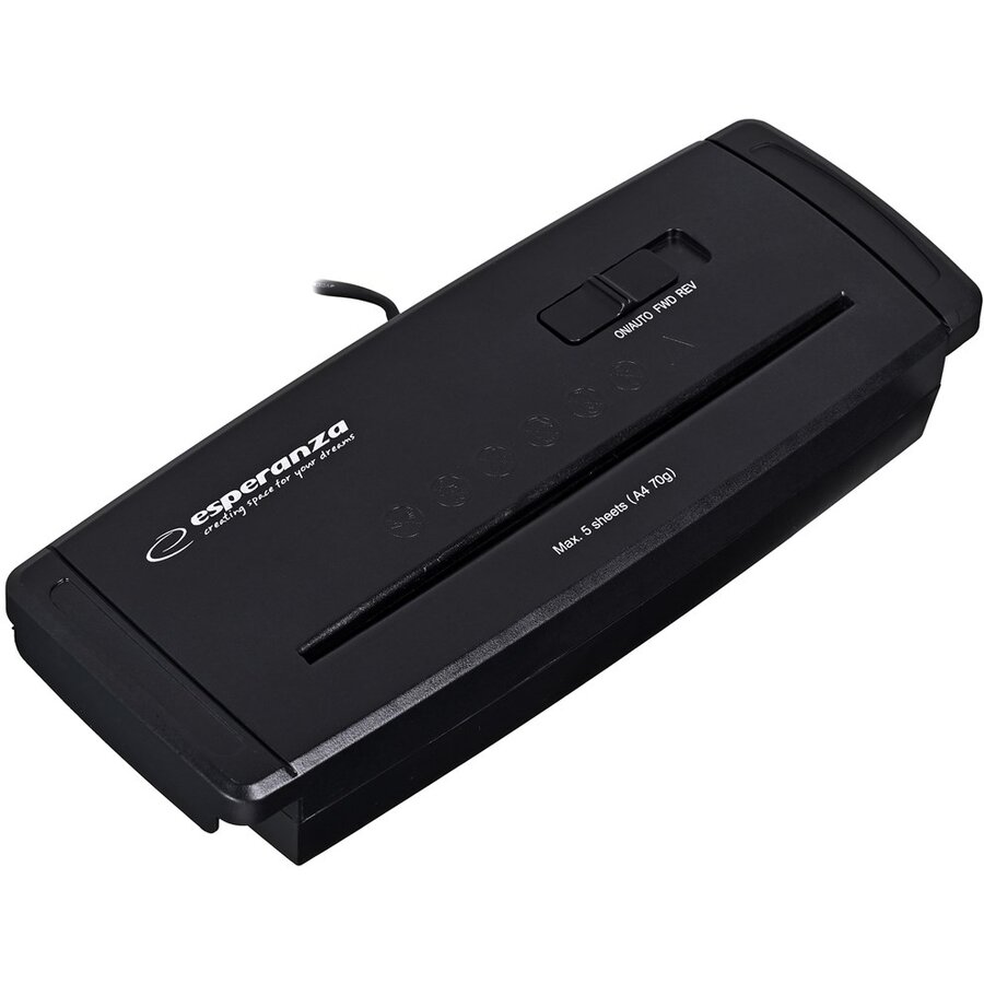 Distrugator Documente EN104  Banda 22cm  Negru