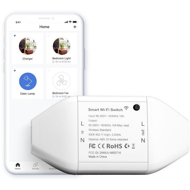 DIY Universal Switch pentru interior, Compatibila Apple HomeKit, WiFi, Alb