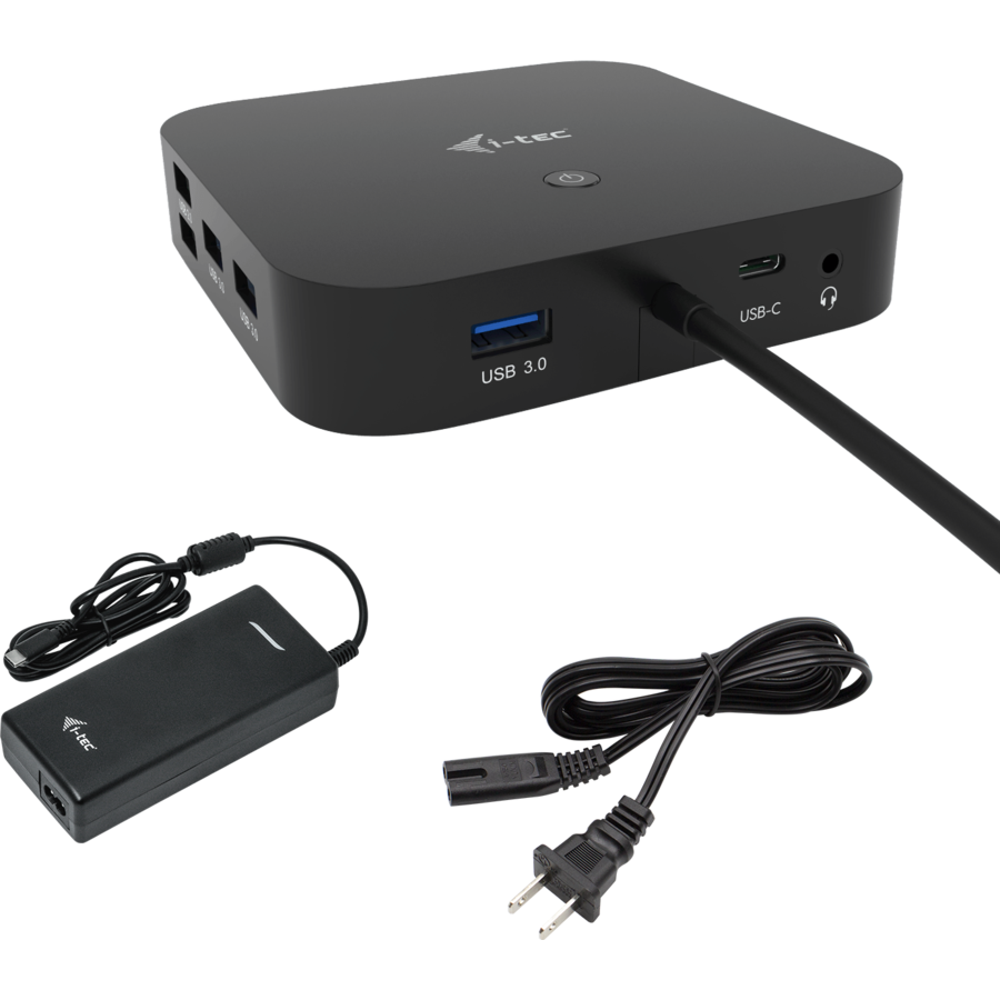 Docking Station Dual Display 2x DP 1x GLAN 3x USB 3.1 2x USB 2.0 1x Audio/Mic Jack 1x PD 100W Universal Charger 100W Negru