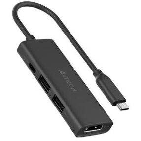 Docking Station Universal DST-40C PC USB Type C  USB-C  USB-A 3.0  USB-A 2.0 HDMI 4K@30Hz  0.15m Gri