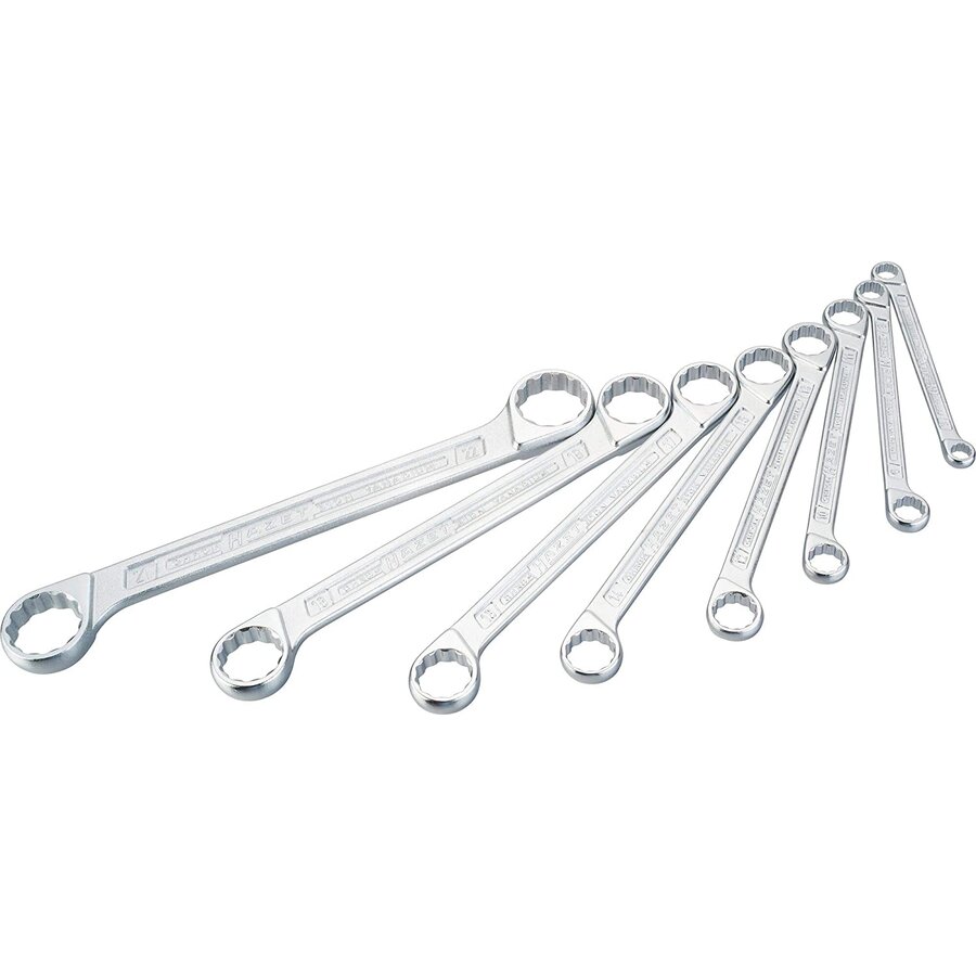 double ring spanner set 610N / 8, 8 pieces, wrench