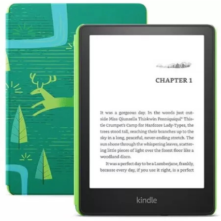 eBook reader Kindle Paperwhite 2023 6.8inch 16GB 300ppi Wifi Husa Copii Verde