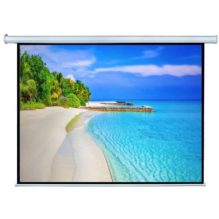 Ecran de proiectie 4/3EL200 Telecomanda 200 x 150cm 160 de grade Suprafata Alb mat