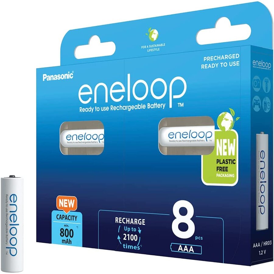Eneloop, battery (AAA (Micro), 8 pieces)