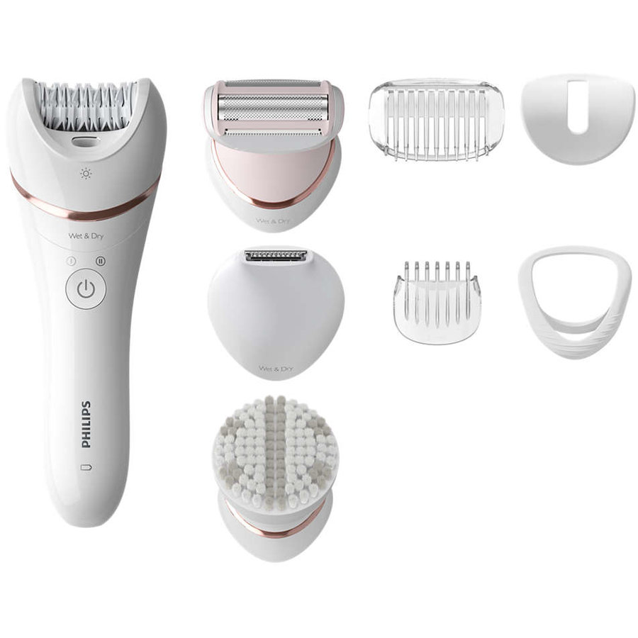 Epilator BRE735/00 2 viteze 32 pensete autonomie 40 minute Alb