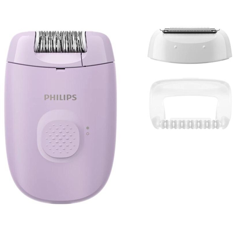 Epilator cu Fir Seria 2000 BRE237/00 1 Setare de Viteza Cap de Epilare Lavabil 2 Accesorii Lila