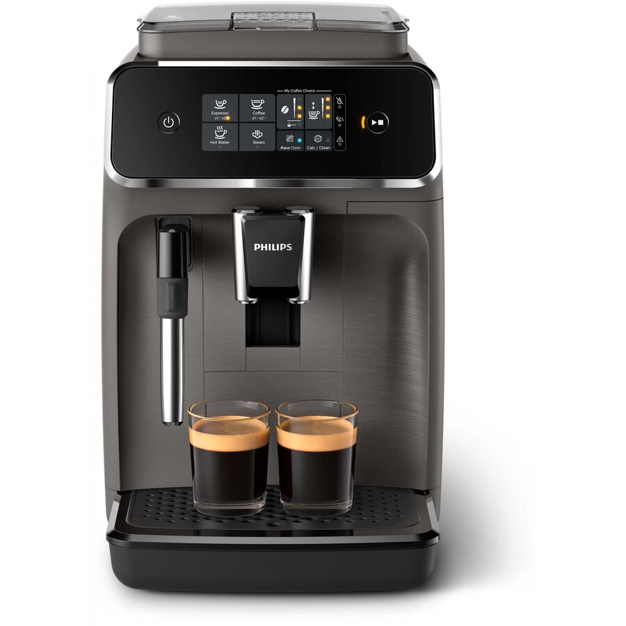 Espressor Automat EP2224/10 Putere 1500W Capacitate 1.8L Rasnita Ceramica Sistem de Spumare a Laptelui Ecran Tactil Aroma Seal AquaClean Negru