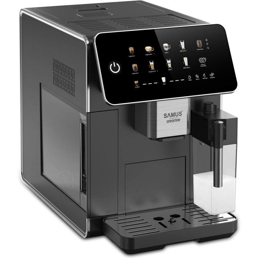 Espressor Cafea Automat Sensation Rasnita Profesionala Interfata Digitala Ecran IMD 1.5l 1350W Negru