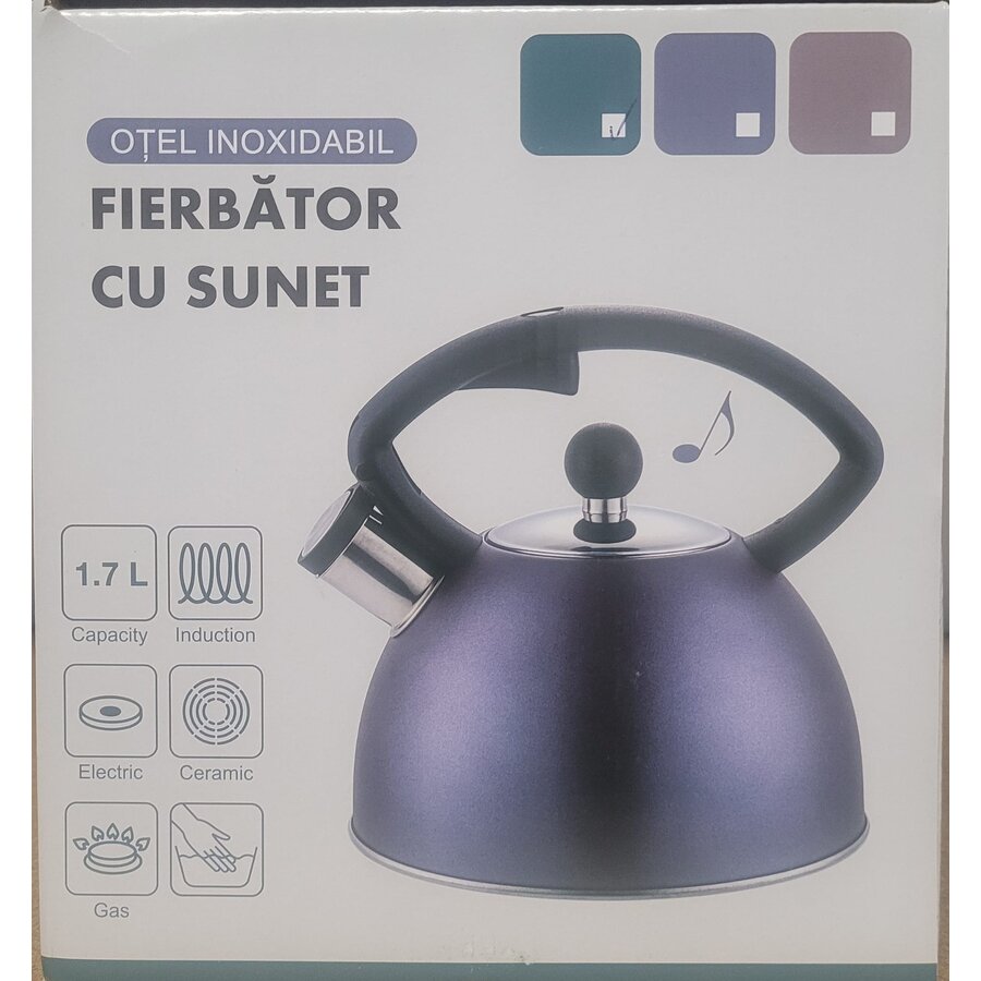 Fierbator MS Ceainic Inox Mov 1.7L