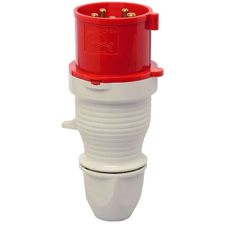 Fisa Mobila IP44 32A 5P 400V Alb-Rosu