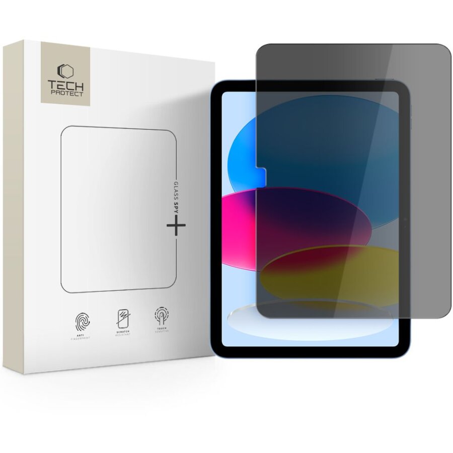 Folie protectie tableta Glass Spy Privacy compatibila cu iPad 10.9 inch 2022 / iPad 11 inch 2025