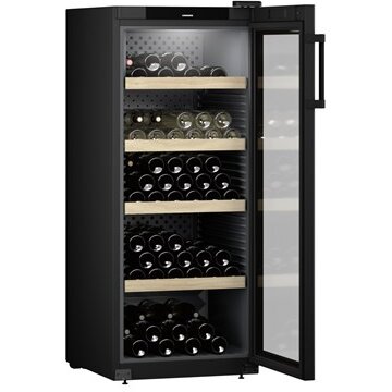 Frigider De Vinuri WPbl 4601 GrandCru 148cm 329l Capacitate 166 Sticle Clasa F Negru