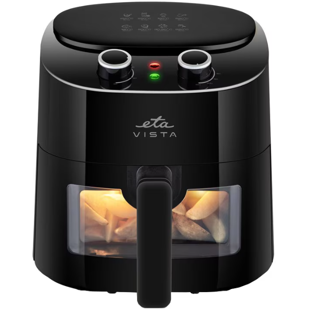 Friteuza  Aer Cald Vista ETA016890000 Airfryer  1300W 4.3L Timer  Negru