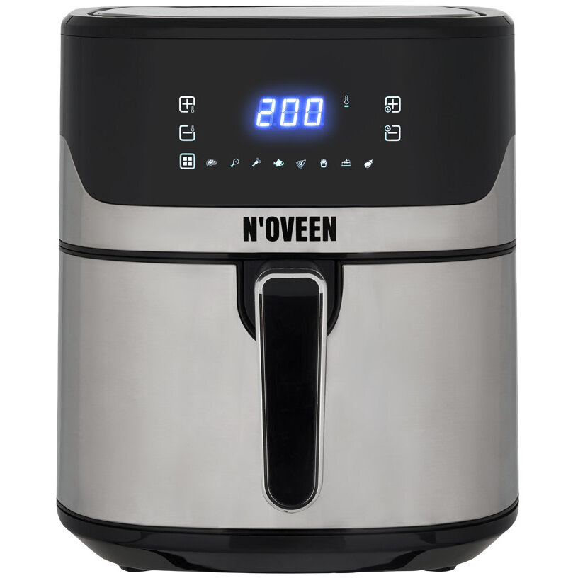 Friteuza cu Aer Cald AF550 Capacitate 6.5L Sistem RAPID AIR Panou Tactil cu Afisaj LED 8 /Programe Automate 1600W Negru/Argintiu