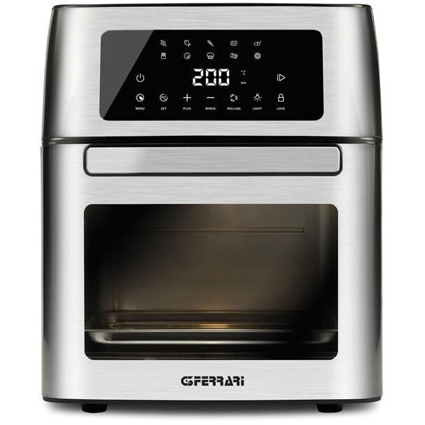 Friteuza cu Aer Cald Friggisano Evo 1500W 15L Temperatura Ajustabila Argintiu-Negru