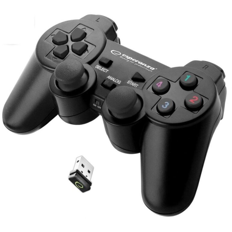 Gamepad EGG108K PC Playstation Analog / Digital USB 2.0 Negru