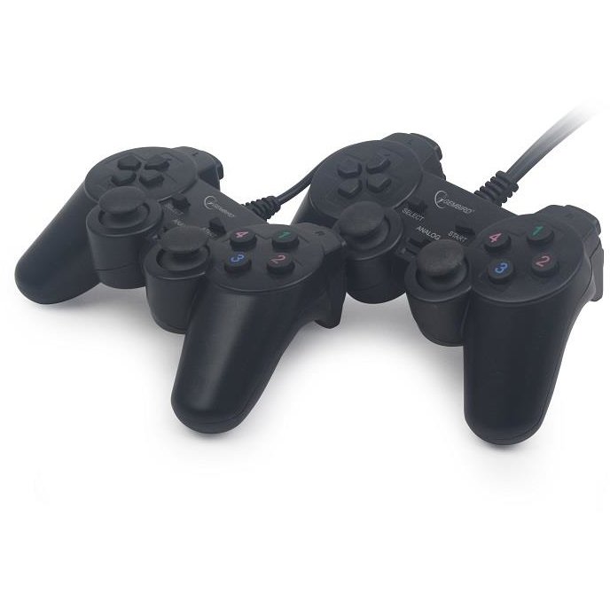 Gamepad JPD-UDV2-01 Double PC USB dual vibration Black