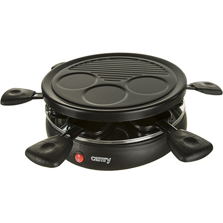 Gratar Electric Raclette CR 6606 pentru 6 Persoane 1200W Negru