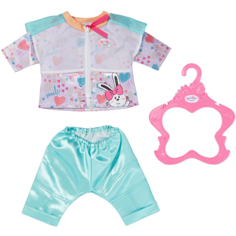 Hainute pentru Papusi BABY born leisure suit Aqua