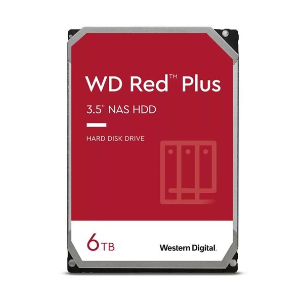 Hard Disk NAS Red Plus WD60EFPX 6TB 3.5inci SATA3 5400RPM 256MB