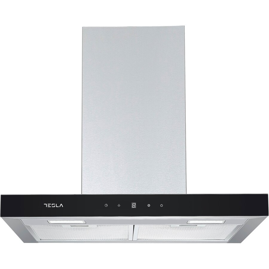 Hota Decorativa DC600AXB T-shape 60CM 630m3/h Display LED 1 Motor 190W Inox/Negru