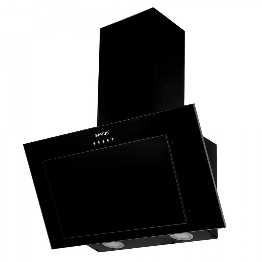 Hota Decorativa Inclinata HSI635DLB Latime 60cm 1 Motor Putere absorbtie 180 - 350m3/h Negru