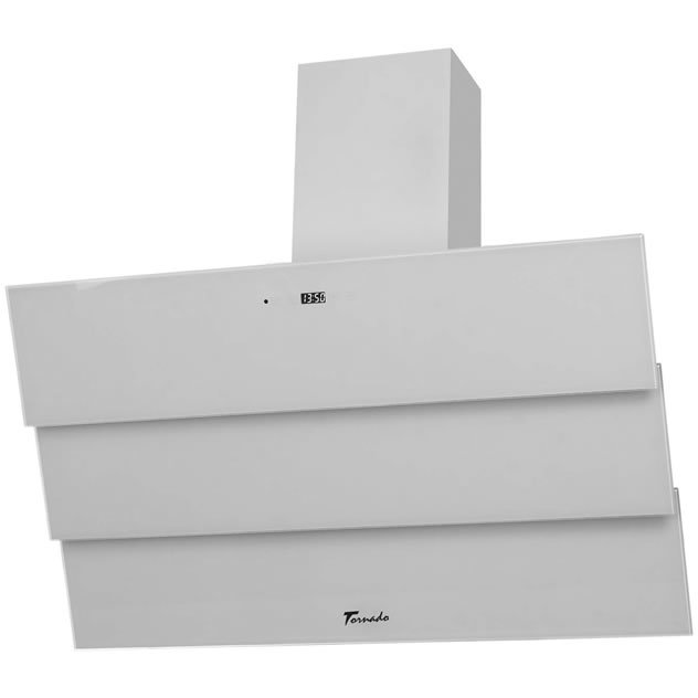 Hota Decorativa Megas 1200 (90) LED Clasa A 1 Motor Turbo Latime 90cm 4 Viteze Alb