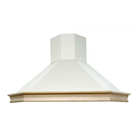 Hota Decorativa Rustica Corner Chimney CHR118 1 Motor 3 Viteze  Lemn natur si Metal vopsit Bej