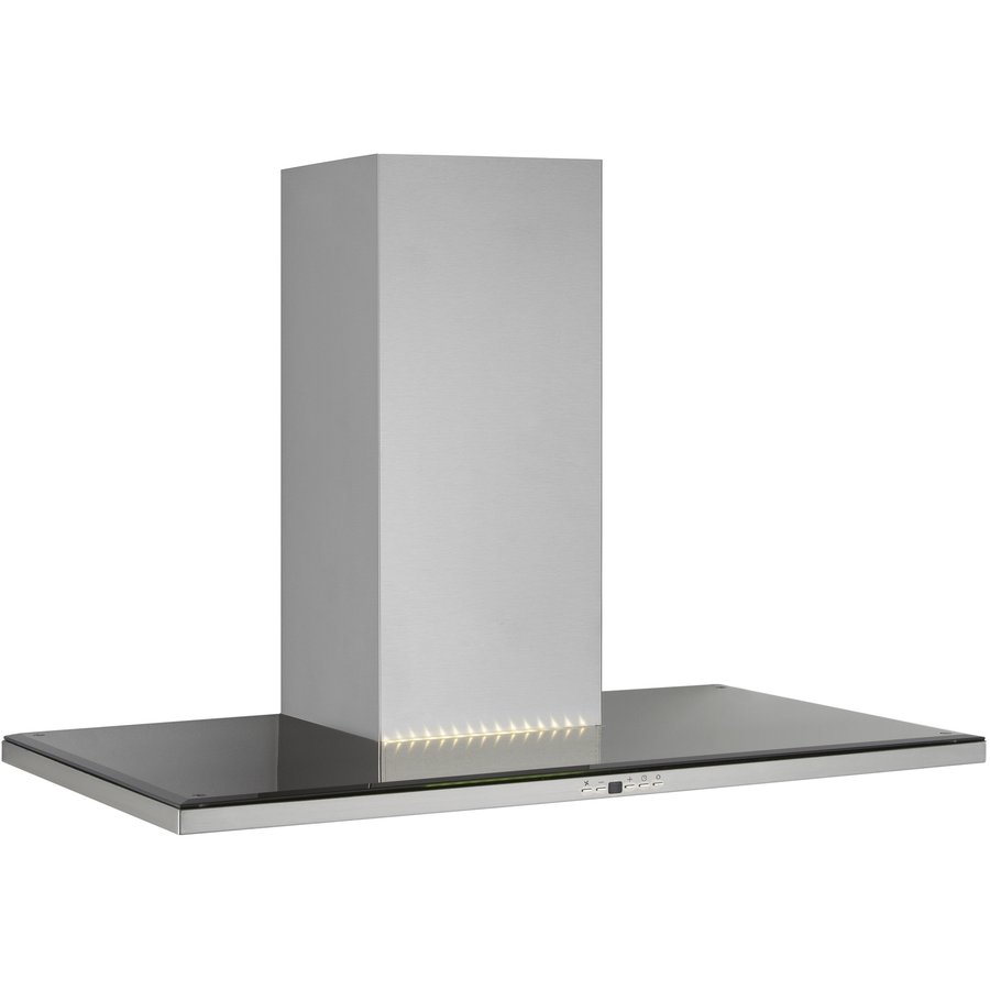 Hota Decorativa Silverlight 90cm 570mc/h Inox / Sticla Neagra