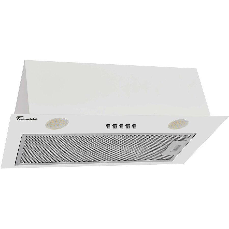 Hota Incorporabila DRYTH 700 (52) LED 1 Motor Turbo Latime 52cm Absorbtie 700m3/ora Filtru Anti-Grasimi Aluminiu 5 Straturi Alb