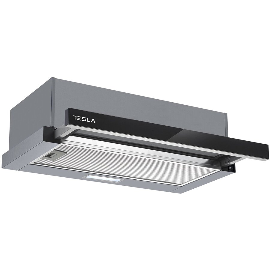 Hota Incorporabila Telescopica DT600AXB 60CM 2 Trepte de Putere 350m3/h LED 2W 2 Motoare 120W Gri/Negru