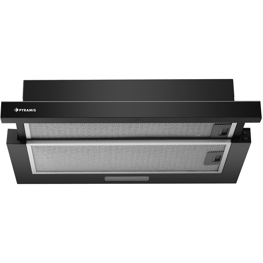 Hota  Telescopica Sliding Black Matt Enameled 1MT 60cm 100W Clasa C Negru