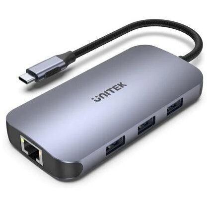 Hub N9+ USB-C HDMI PD 100W  Card Reader Argintiu