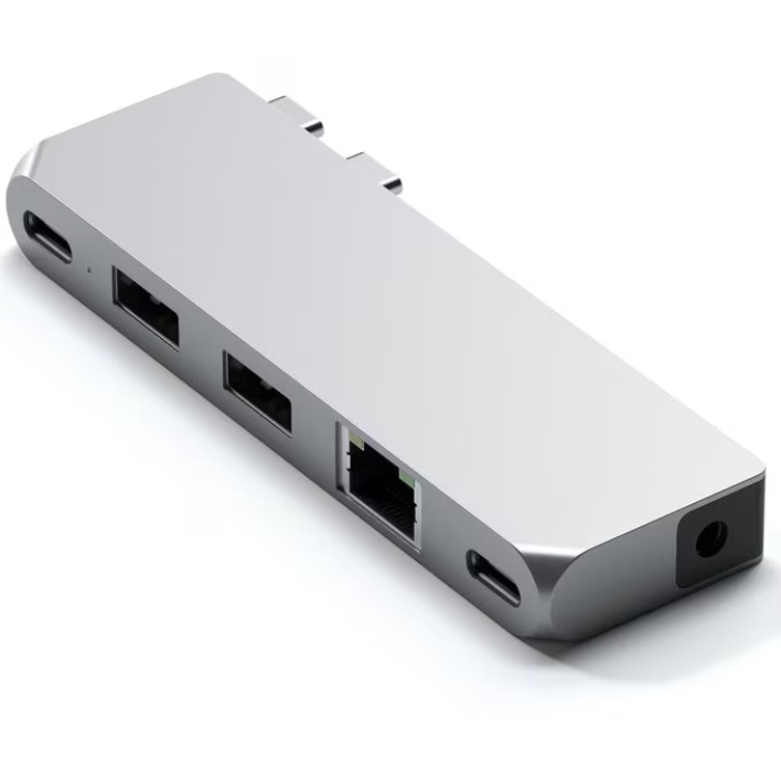 Hub Pro Mini Docking  Aluminiu 1xUSB4 96W  1xHDMI 6K 60Hz  2 x USB-A 3.0  1xEthernet  1xUSB-C  1xAudio  Argintiu