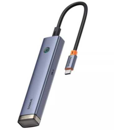 Hub UltraJoy Air 6-in-1  USB-C la HDMI 2x USB 3.0  USB 2.0 USB-C 3.0  PD  Gri