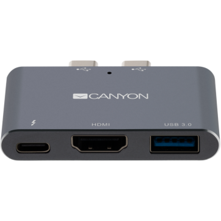 Hub USB CNS-TDS01DG Pentru MacBook Pro/Air Plug And Play 3In1 Gri
